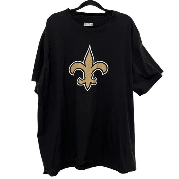 NFL Pro Fanatics New Orleans Saints Authentic Personalized Tshirt Black Size 2XL - Picture 1 of 6
